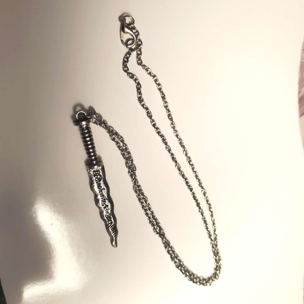 Rumplestiltskin dagger necklace once upon a time Mr Gold